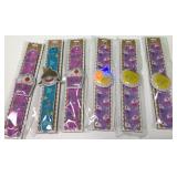 43 - NEW WMC LOT OF 6 SLAP BRACELETS (A305)