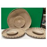 43 - NEW WMC LOT OF WOVEN DECOR BASKETS (G80)