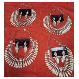341 - 4 NECKLACE & EARRING SETS (Y147)