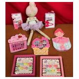43 - NEW WMC BALLERINA DOLL, LITTLE GIRL JEWELRY (