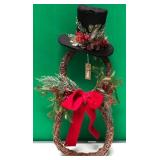 43 - NEW WMC GRAPEVINE SNOWMAN "WREATH" (L103)
