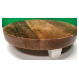 43 - NEW WMC WOODEN FOOTED STAND (L285)