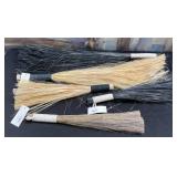 43 - NEW WMC 5 NATURAL BRISTLE WHISK BROOMS