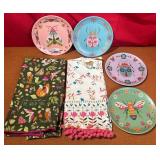 43 - NEW WMC TEA TOWELS & PLATES (N120)