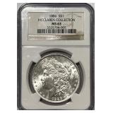 S - 1886 MS63 MCCLAREN COLLECTION SILVER DOLLAR