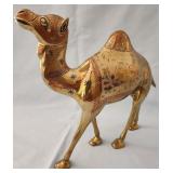 Q - BRASS CAMEL FIGURINE 10"T (L19)