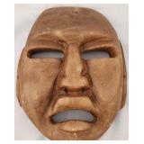 Q - CARVED STONE MASK 7"T (L51)