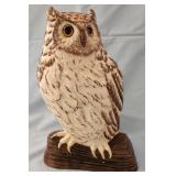 Q - JUDY 5-83 SCULPTED OWL 14"T (L8)