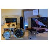 Q - CLOCKS, MIRROR, SMOELESS ASHTRAY, FRAME, MORE