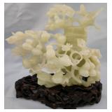 Q - CARVED JADE FIGURINE 8"T (L137)