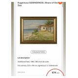 EUGENIUSZ DZIERZENCKI SHORE OF THE SEA 29X29" L101