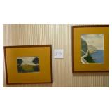 Q - 2 PIECES FRAMED ART (I15)