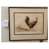 Q - SANDY SCOTT ETCHING ARTIST PROOF FRAMED (T28)