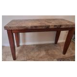 R - CONSOLE TABLE W/ MARBLE TOP (L26)