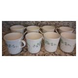 R - 8 VINTAGE CORELLE CALLAWAY IVY SWIRL MUGS (K24