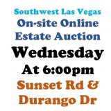 WELCOME TO OUR WED. @6pm ONLINE PUBLIC AUCTION