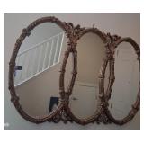 R - TRIPLE OVAL WALL MIRROR 42X62" (L25)
