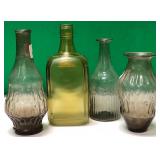 43 - NEW WMC LOT OF 4 GLASS DECOR BOTTLES (A224)