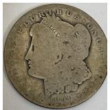 U - 1891-O SILVER DOLLAR