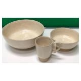 43 - NEW WMC CERAMIC BOWLS & MUG (A33)