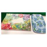 43 - NEW WMC LOT OF 2 FLORAL PLATTERS (L238)