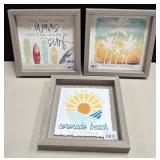 43 - NEW WMC 3 PIECES WALL DECOR FRAMED (G70)