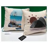 43 - NEW WMC 2 ACCENT PILLOWS (L268)