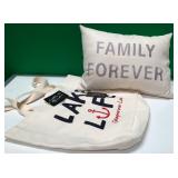 43 - NEW WMC TOTE BAG &  ACCENT PILLOW (L261)