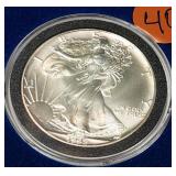 U - 1992 SILVER EAGLE UNC
