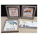 43 - NEW WMC 4 PIECES WALL DECOR (G72)