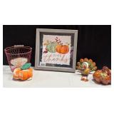 43 - NEW WMC MIXED LOT OF THANKSGIVING DECOR (G16)