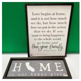 43 - NEW WMC 2 PIECES WALL DECOR FRAMED (A315)