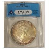 U - 1990 SILVER EAGLE MS-69