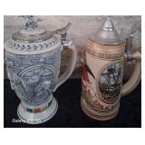 316 - GERMAN BEER STEINS PAIR (N139)
