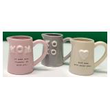 43 - NEW WMC 3 MUDPIE CERAMIC PITCHER VASES (A92)