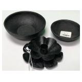 43 - NEW WMC IRON CANDLE HOLDER & BOWLS (A222)