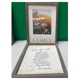 43 - NEW WMC 2 PIECES WALL DECOR FRAMED (G86)