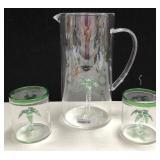43 - NEW WMC GLASS PITCHER & GLASSES (G124)