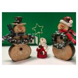 43 - NEW WMC LOT OF 3 DECORATIVE SNOWMEN (L13)