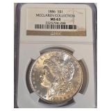1886 MS63 - MORGAN SILVER DOLLAR (B7)