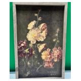 43 - NEW WMC FRAMED FLORAL ART (D99)