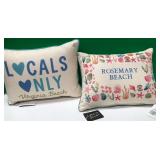43 - NEW WMC 2 ACCENT PILLOWS (L266)