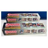 316 - 2 DONRUSS 1991 BASEBALL PUZZLE & CARD SETS