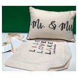 43 - NEW WMC TOTE BAG & ACCENT PILLOW (L260)
