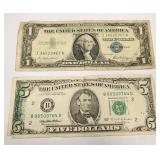 U - 1957 U S SILVER CERTIFICATE (WORN)