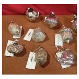 43 - NEW WMC LOT OF GLASS TREE ORNAMENTS (N327)