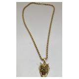 U - 14K CHAIN & PENDANT ï¿½DEVILï¿½ 23.8 GRAMS