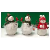 43 - NEW WMC 3 DECORATIVE SNOWMEN (L9)