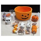 43 - NEW WMC BASKET, APPETIZER PICKS, BOTTLE OPENE