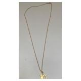 U - 14K CHAIN W/ CHARM 2.3 GRAMS